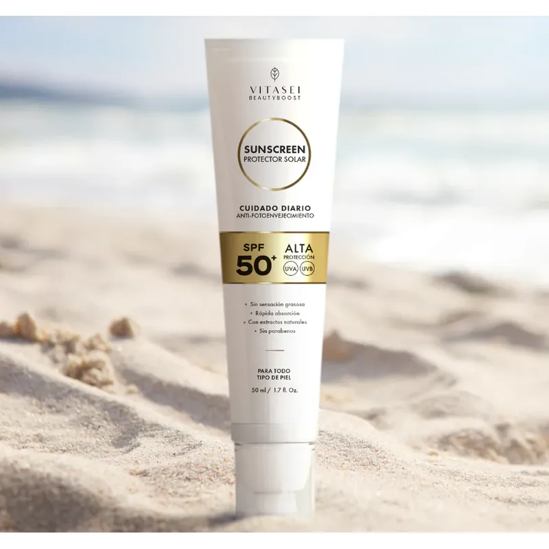 VITASEI - PROTECTOR SOLAR SPF 50 - ULTRA LIGERO CON ALTA PROTECCIÓN - UVA Y UVB