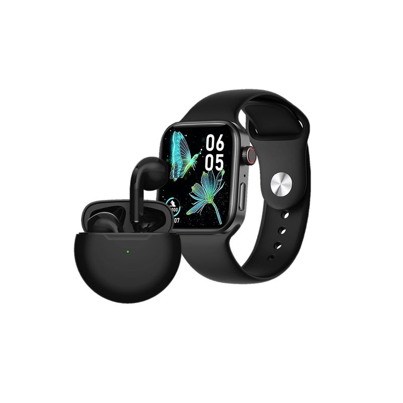 GENERICO - Combo Reloj Inteligente Smartwatch Con Audifonos