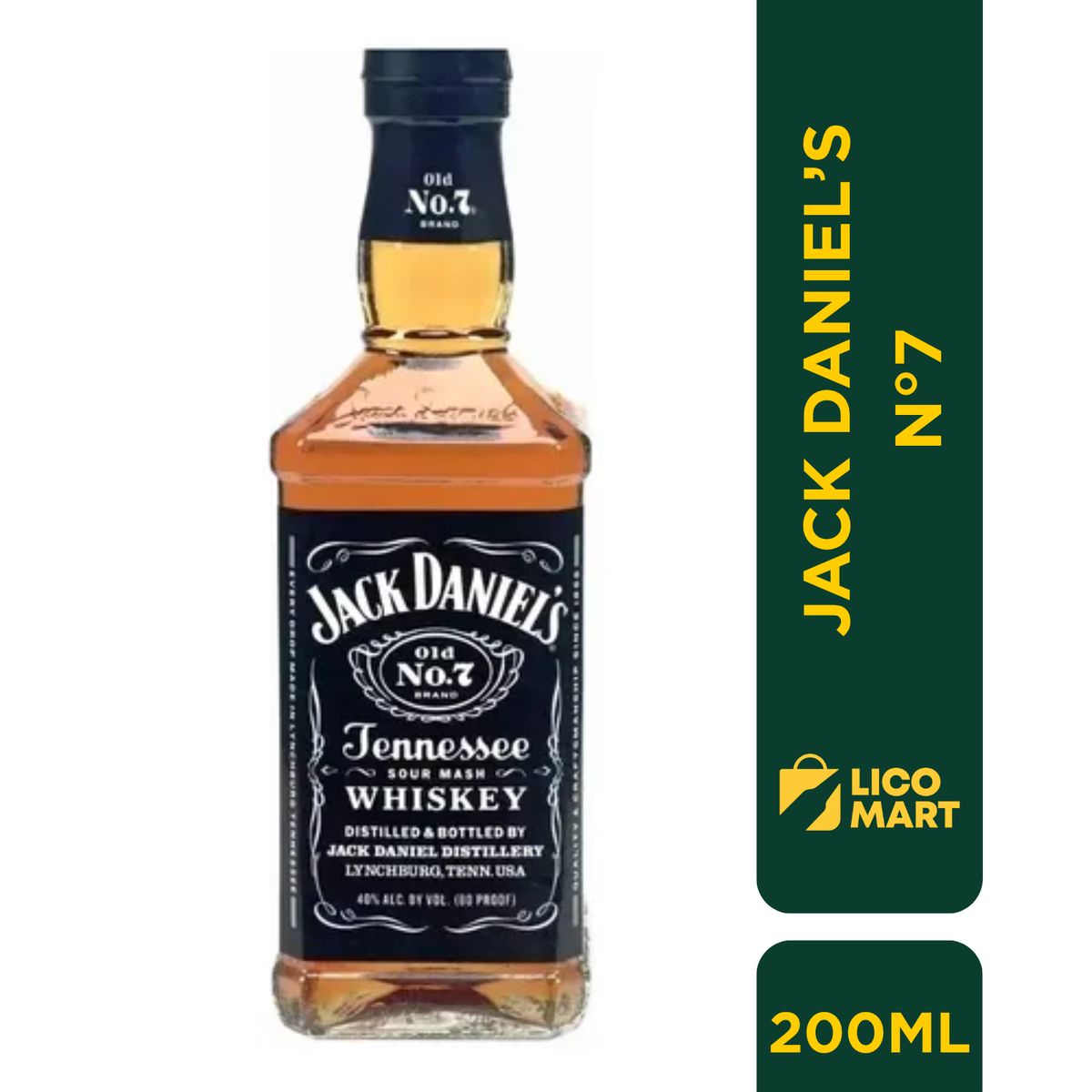 JACK DANIELS - WHISKEY JACK DANIEL´S No. 7 200 ML