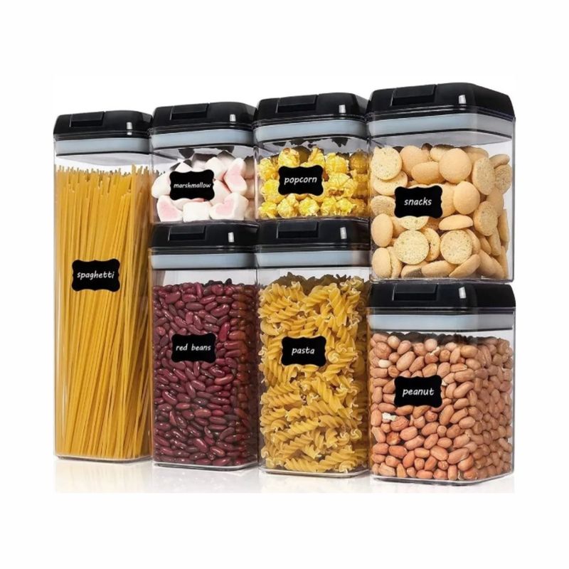 GENERICO - Contenedor granos Set X7  Organizador Cocina