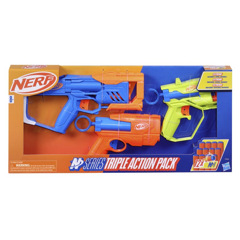HASBRO - Lanzador Nerf N Series Pack Triple Acción