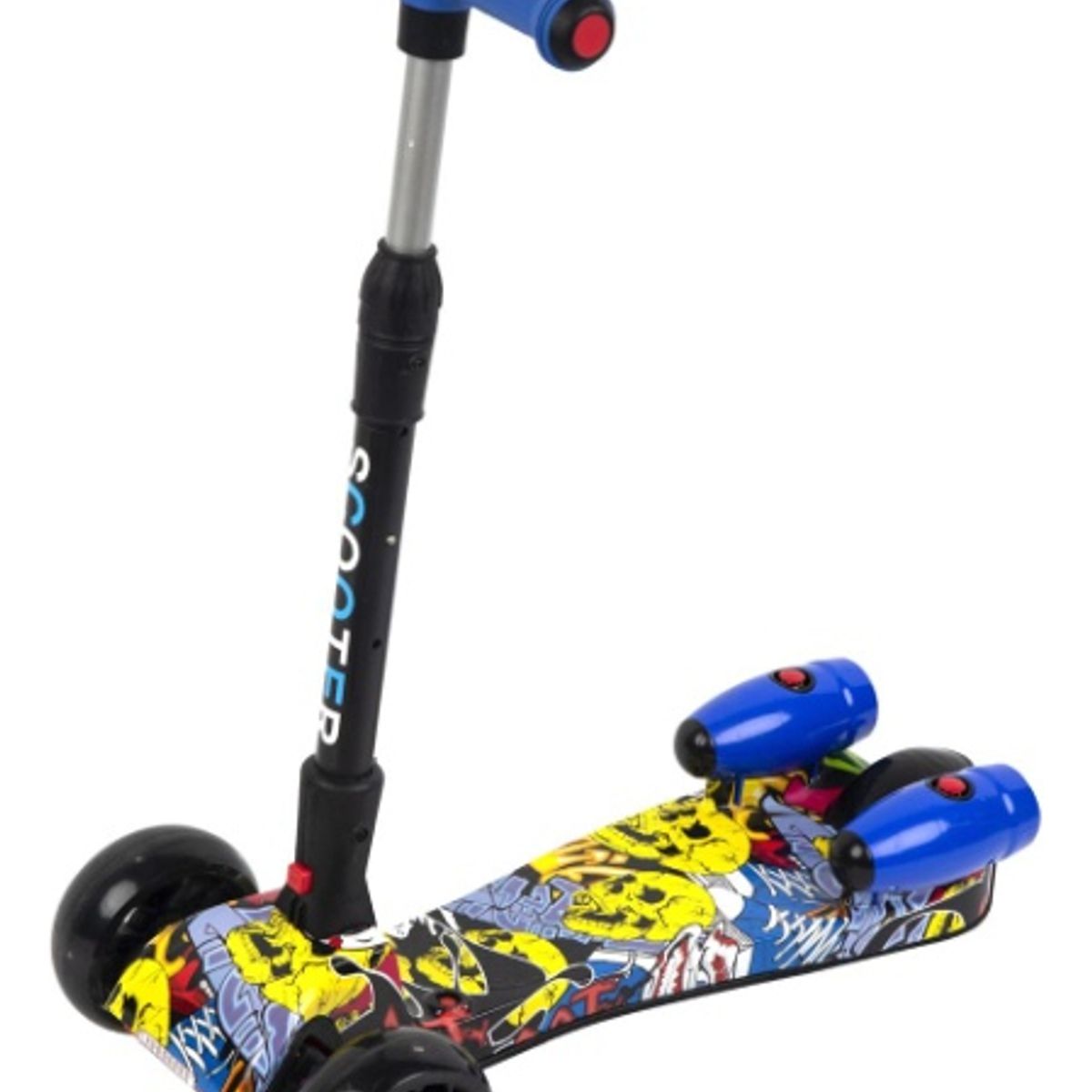 GENERICO - Patineta Humo Luces Led Parlante Bluetooth Monopatín Niños