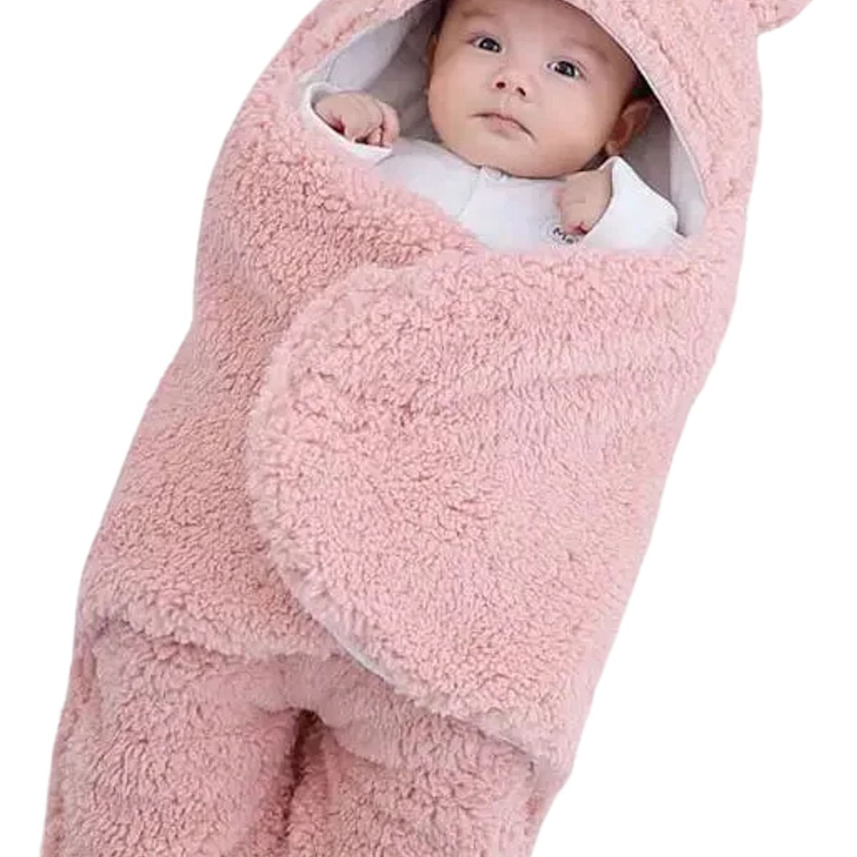 GENERICO - Manta Para Bebé Suave Y Acolchada Con Peluche Diseño Oso Para Dormir