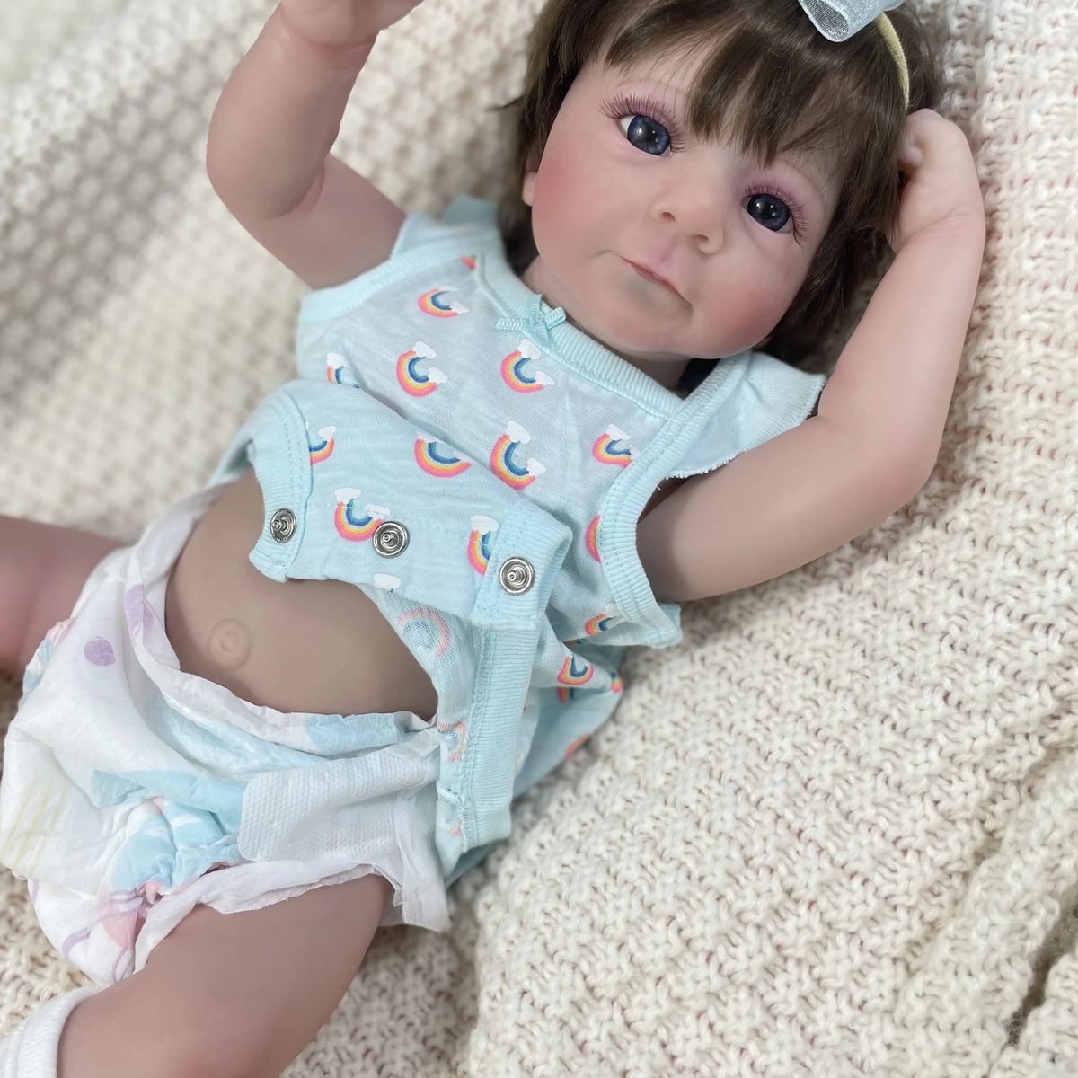 GENERICO - ❤ Bebe Reborn ❤ Alicia ❤ Ropa Arcoiris ❤