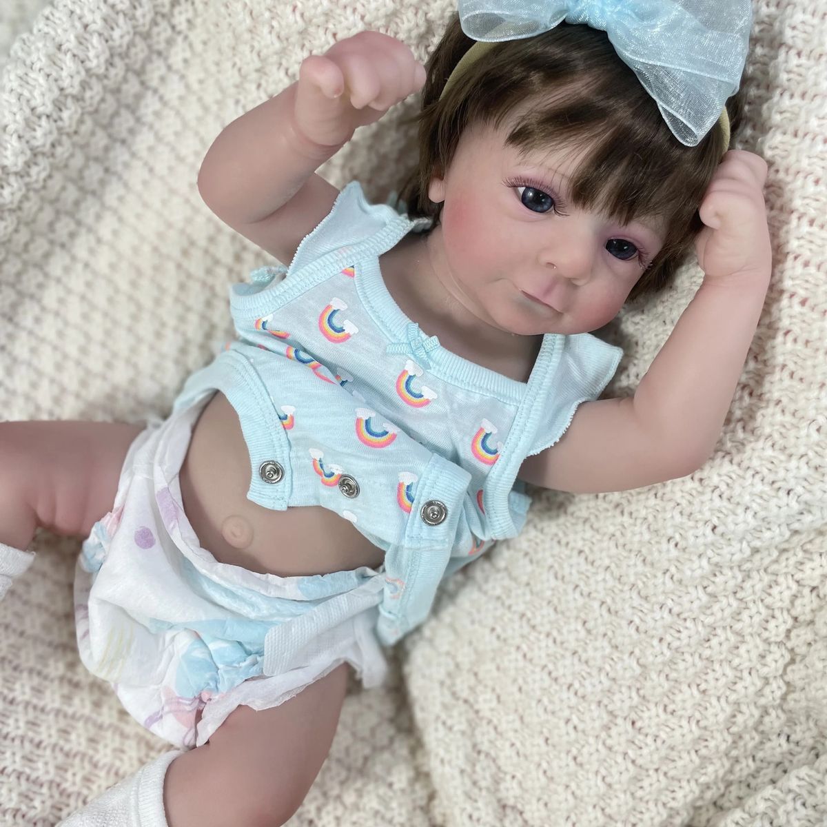 GENERICO - ❤ Bebe Reborn ❤ Alicia ❤ Ropa Arcoiris ❤