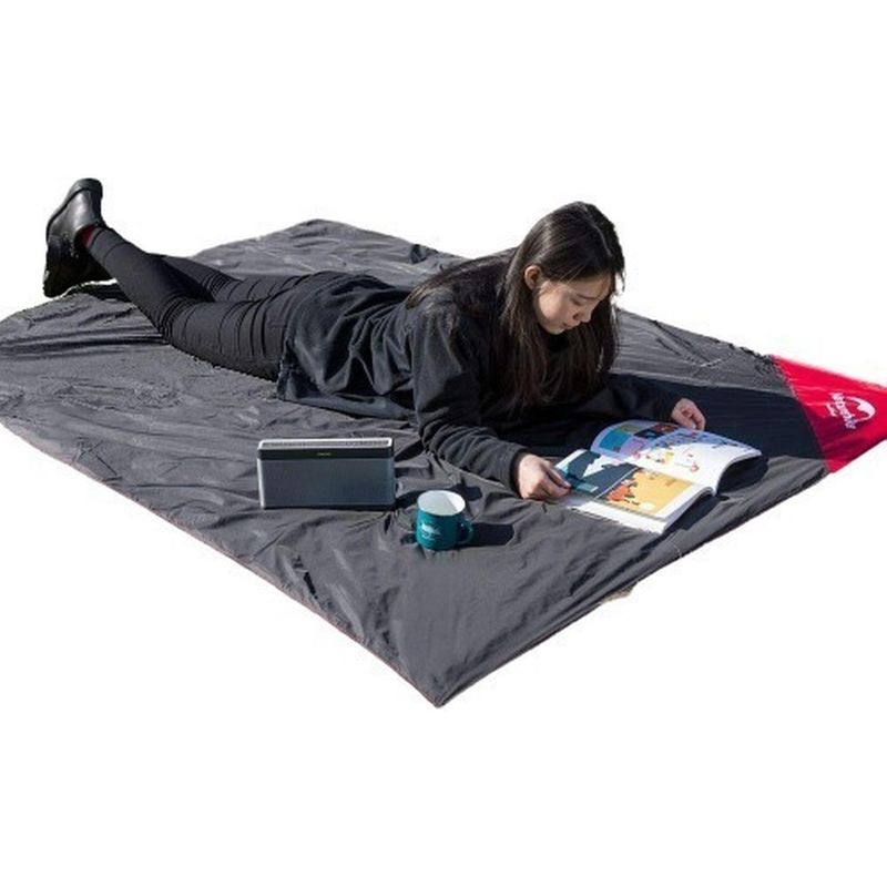 NATUREHIKE - Manta Impermeable Playa Picnic Camping Bolsillo Naturehike S - Negro - S