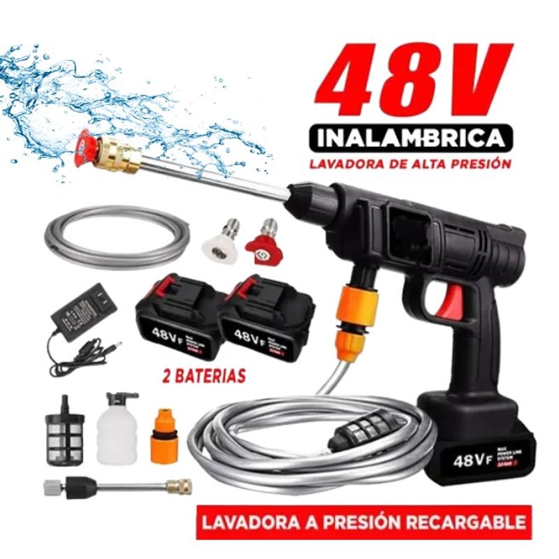 GENERICO - Hidrolavadora Portátil 48V Eficiente y Versátil