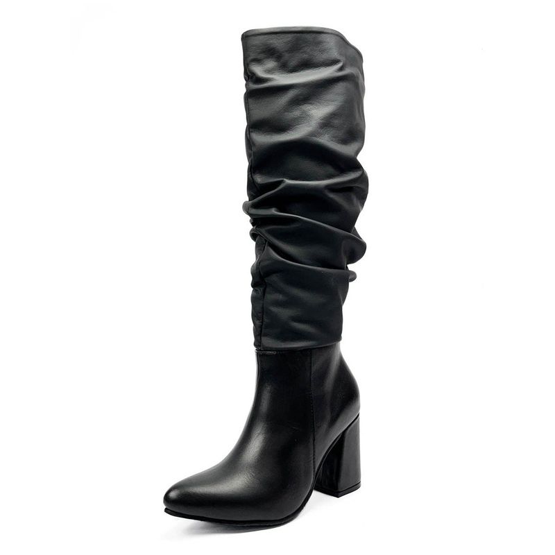 BALLERINA - Bota Cosaca Altura 7 1/2 Para Mujer Negro Ballerinas Maddi