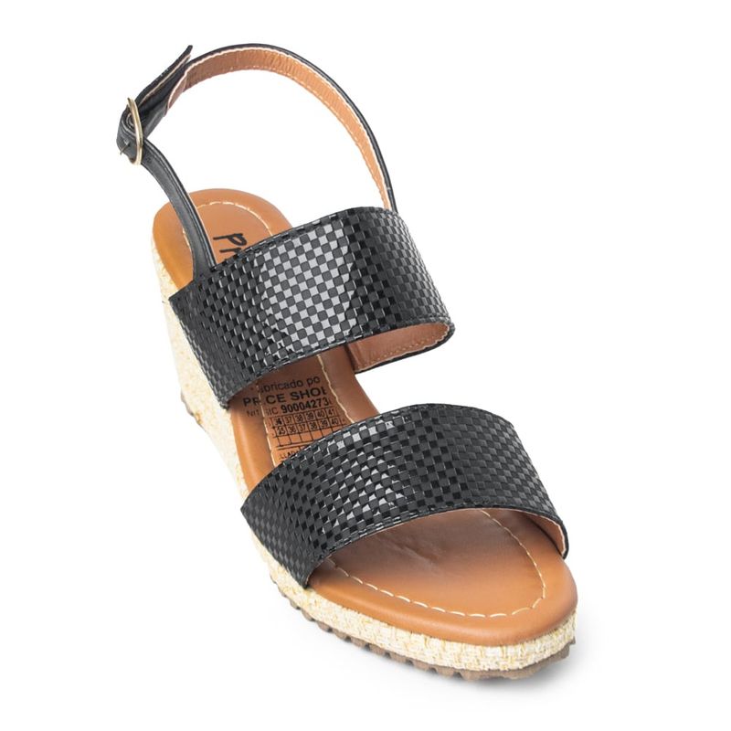 PRICE SHOES - Price Shoes Sandalia Plataforma Mujer 692A91NEGRO