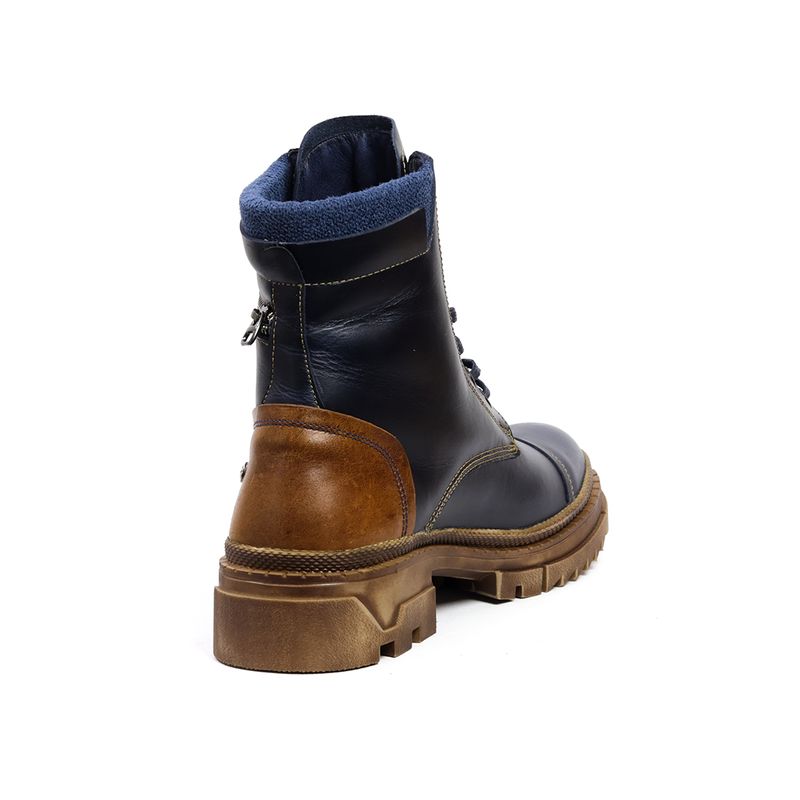 GENERICO - Botas Cuero Mujer Azul Ocai Berlín 001