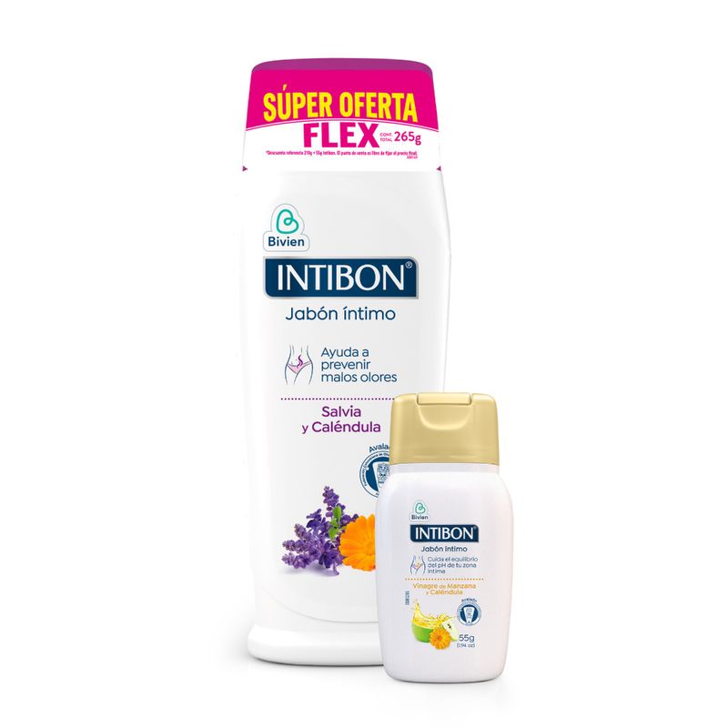 INTIBON - Oferta Jabon Intimo Intibon X 210g +Jabon Intimo X 55g