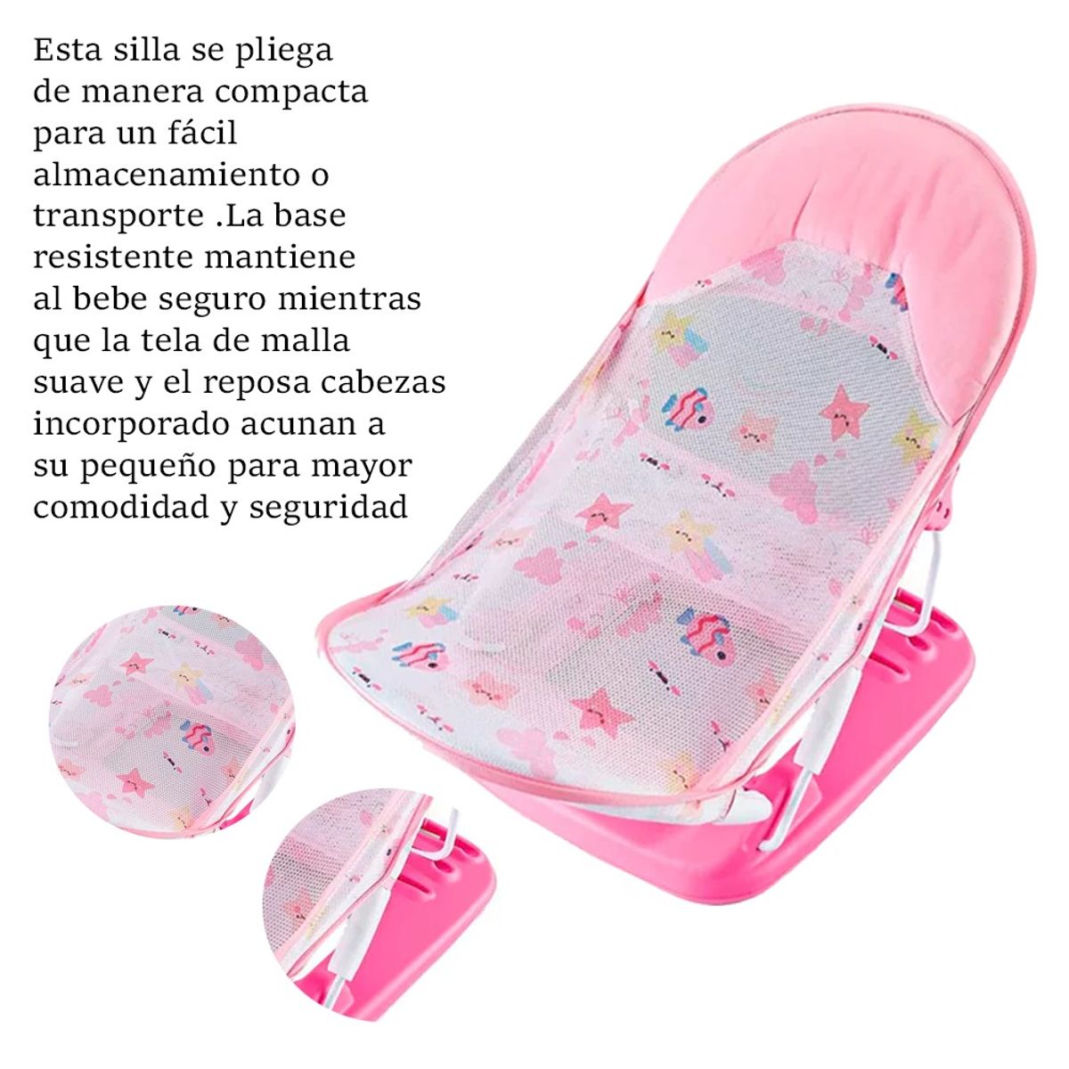 LANZURY IMPORTACIONES - Malla Soporte - Bañador Silla Plegable Para Bebe