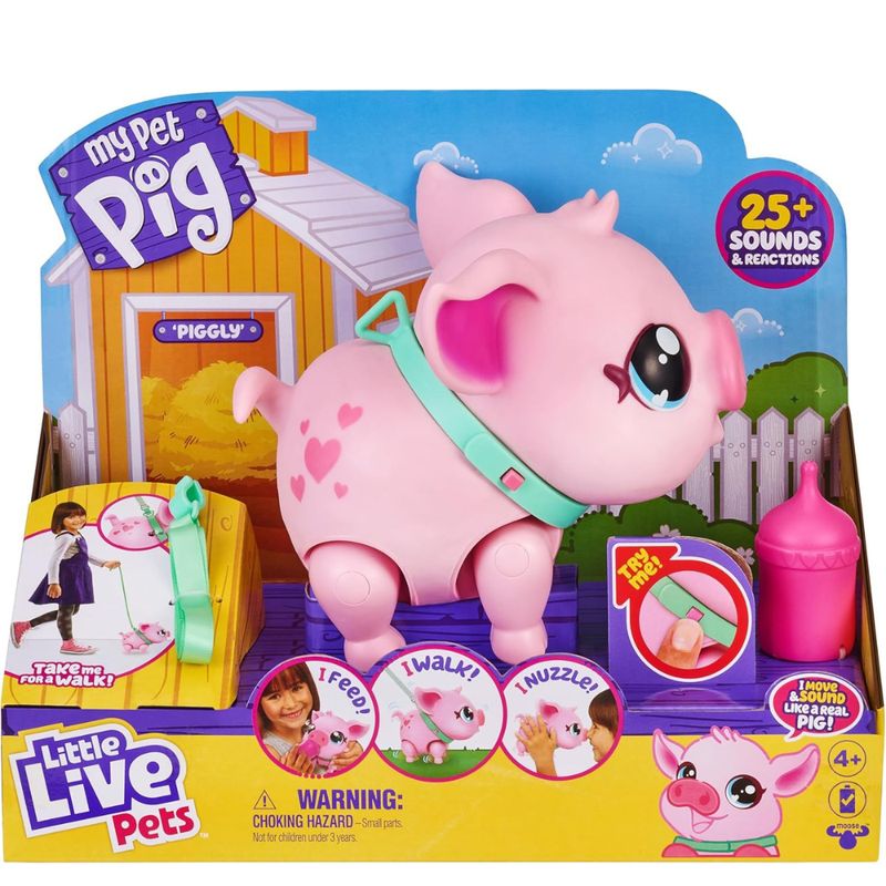 LITTLE LIVE PETS - Juguete Cerdito Interactivo My Pet Pig Little Live Pets