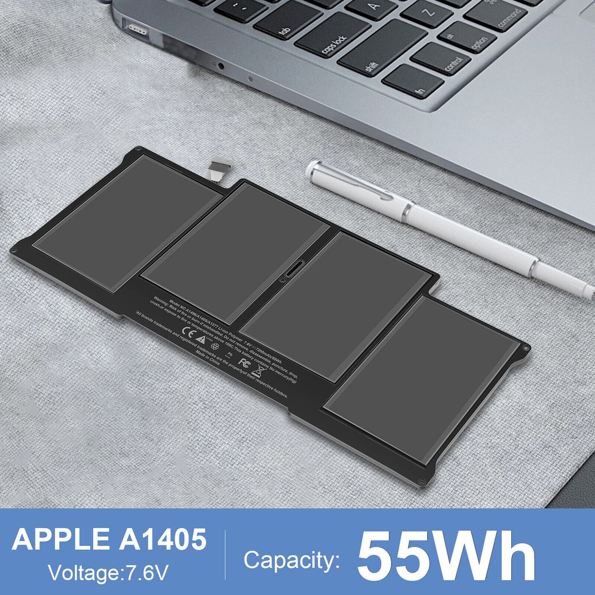 GENERICO - Bateria Macbook Air 13 A1466 A1369 A1405, Año 2010-2017