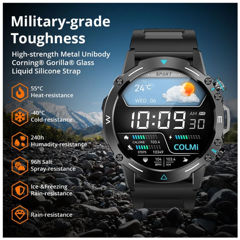 Reloj inteligente Para Hombre Amoled De Grado Militar Smartwatch