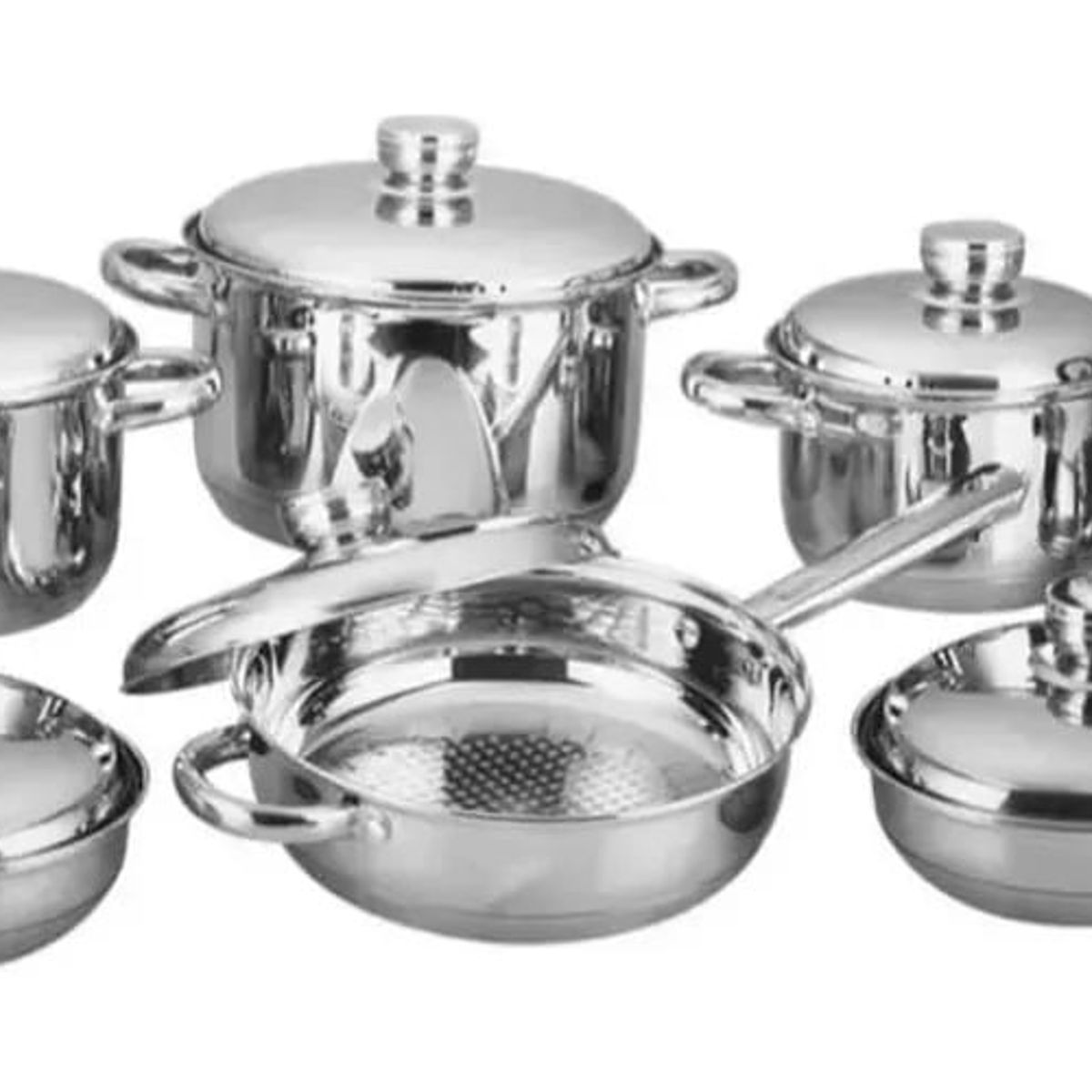 SWISSHOME - Juego De Ollas Acero Inoxidable Swisshome X 13 Gratis Tetera