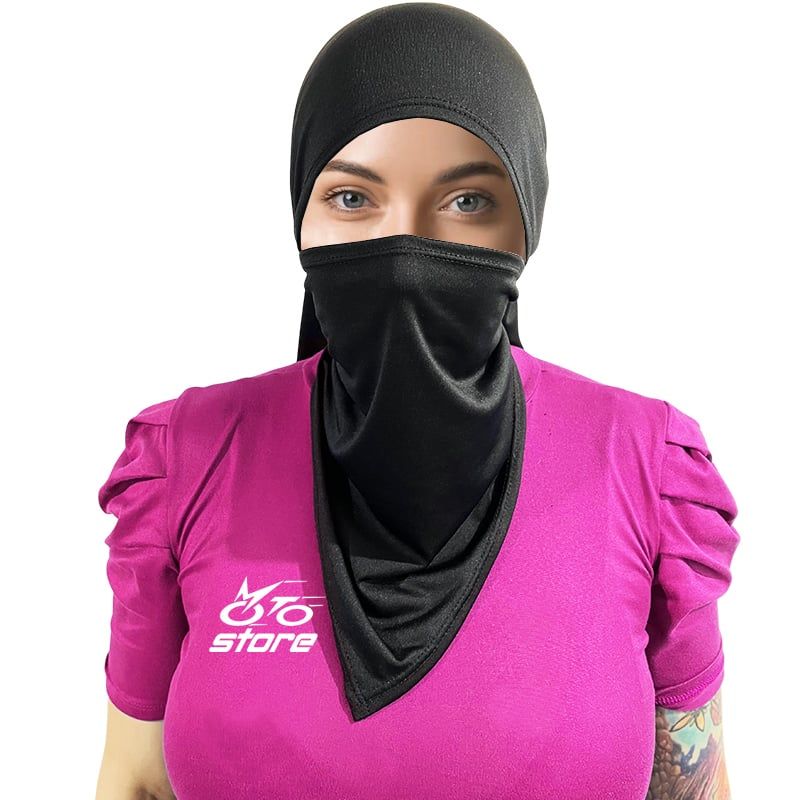 GENERICO - Cuello Niqab Hiyab Multiuso Cubre Cabello Extra Largo