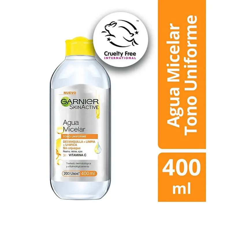 GARNIER - Agua Micelar Garnier Express AclaraTono Uniforme 400 ml