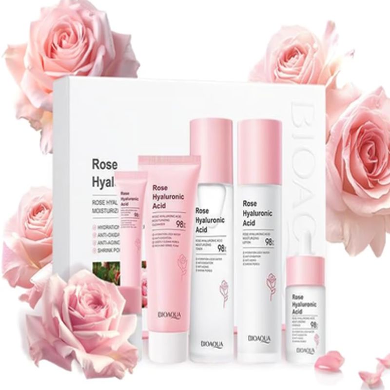 BIOAQUA - KIT FACIAL BIOAQUA HIALURONICO ROSAS X 6 UNDS