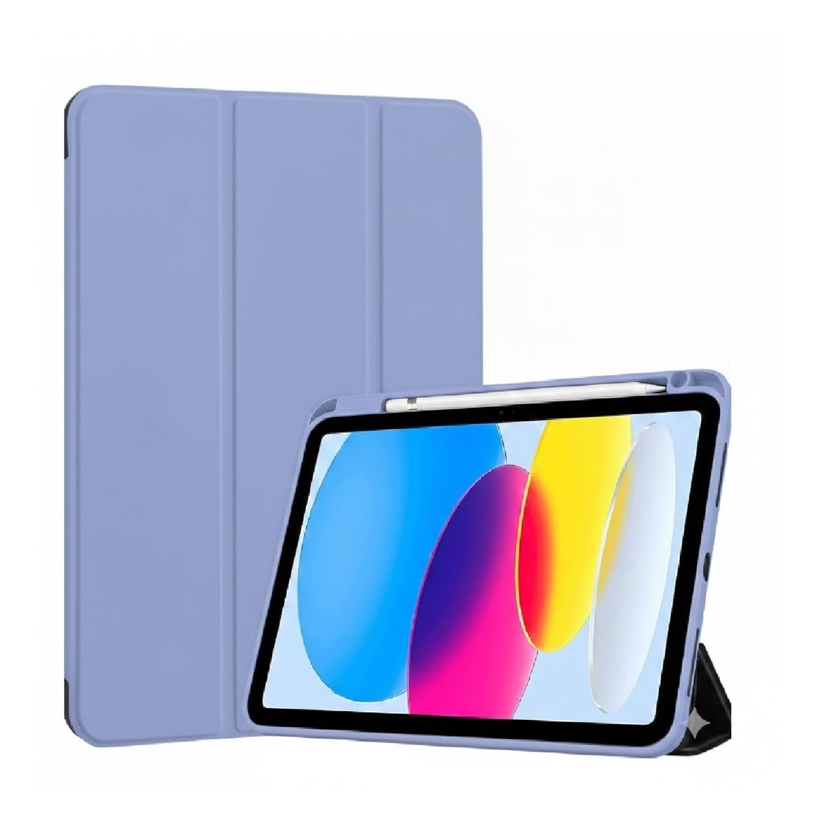 GENERICO - Estuche Protector Smart Clear Magnetico Para Ipad Air 10.9 4a y 5a Generacion 2020 y 2022 Morado