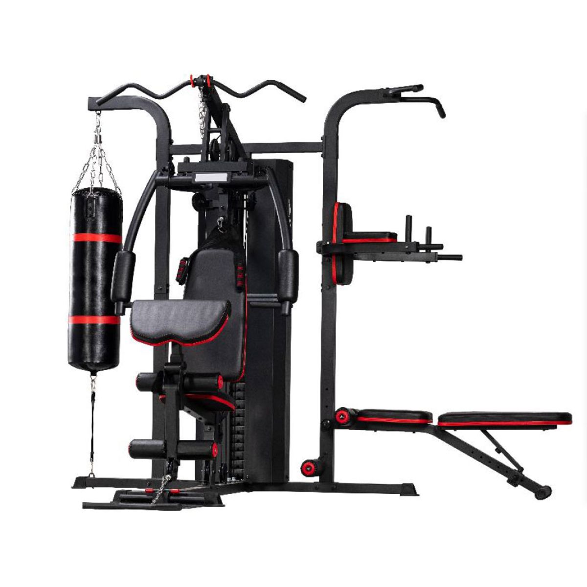MOVIFIT - Multigimnasio 3 Estaciones MoviFiT MS-631S  Con Saco Boxeo Torre 72KG