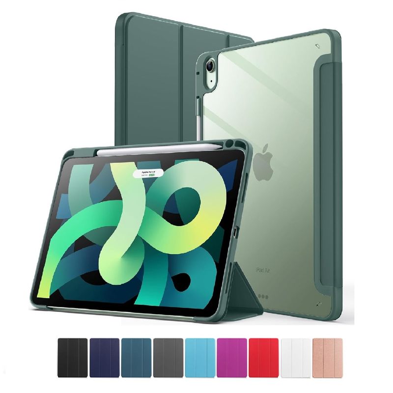 GENERICO - Estuche Protector Smart Clear Para iPad Air 11 M2 6a Gen – Verde