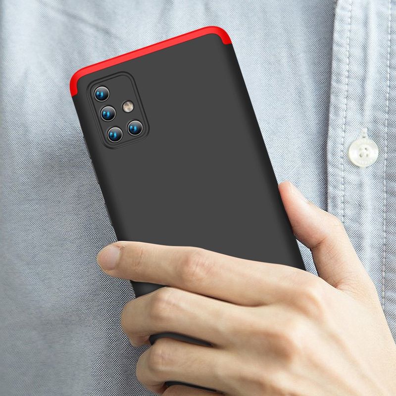 GENERICO - Funda Carcasa Estuche Protector Para Samsung A71 Negro Rojo