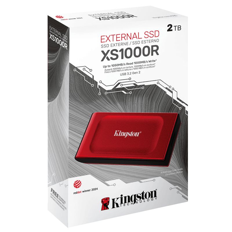 KINGSTON - Unidad Sólida Externa Kingston XS1000R 2TB