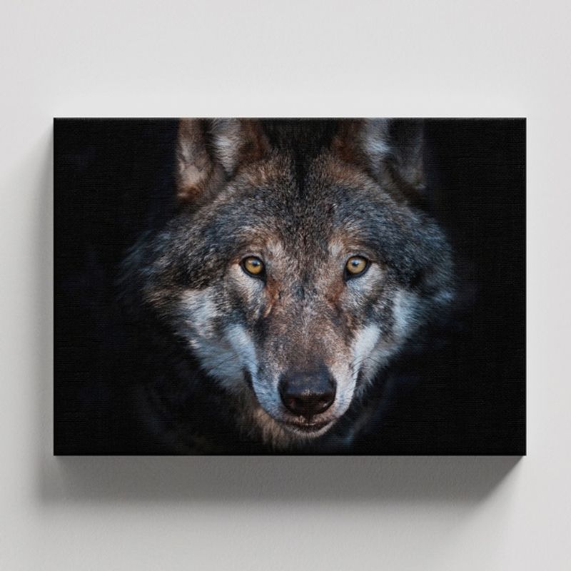 TAYRONA STORE - Cuadros Retablo Animales Lobos 072 - 50x35cm