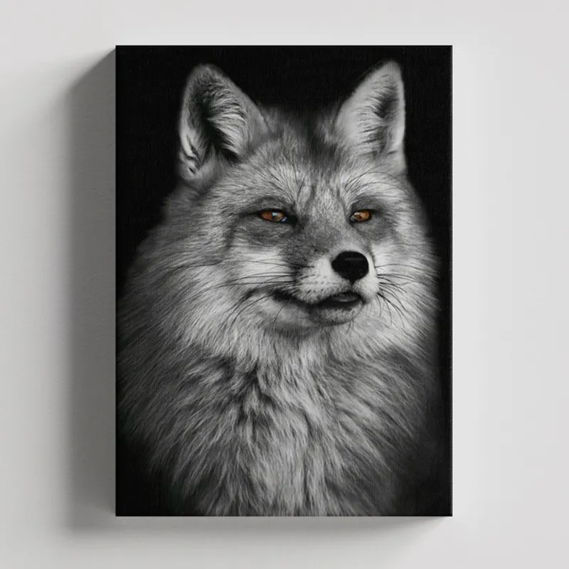 TAYRONA STORE - Cuadros Retablo Animales Zorro 040 - 35x50cm