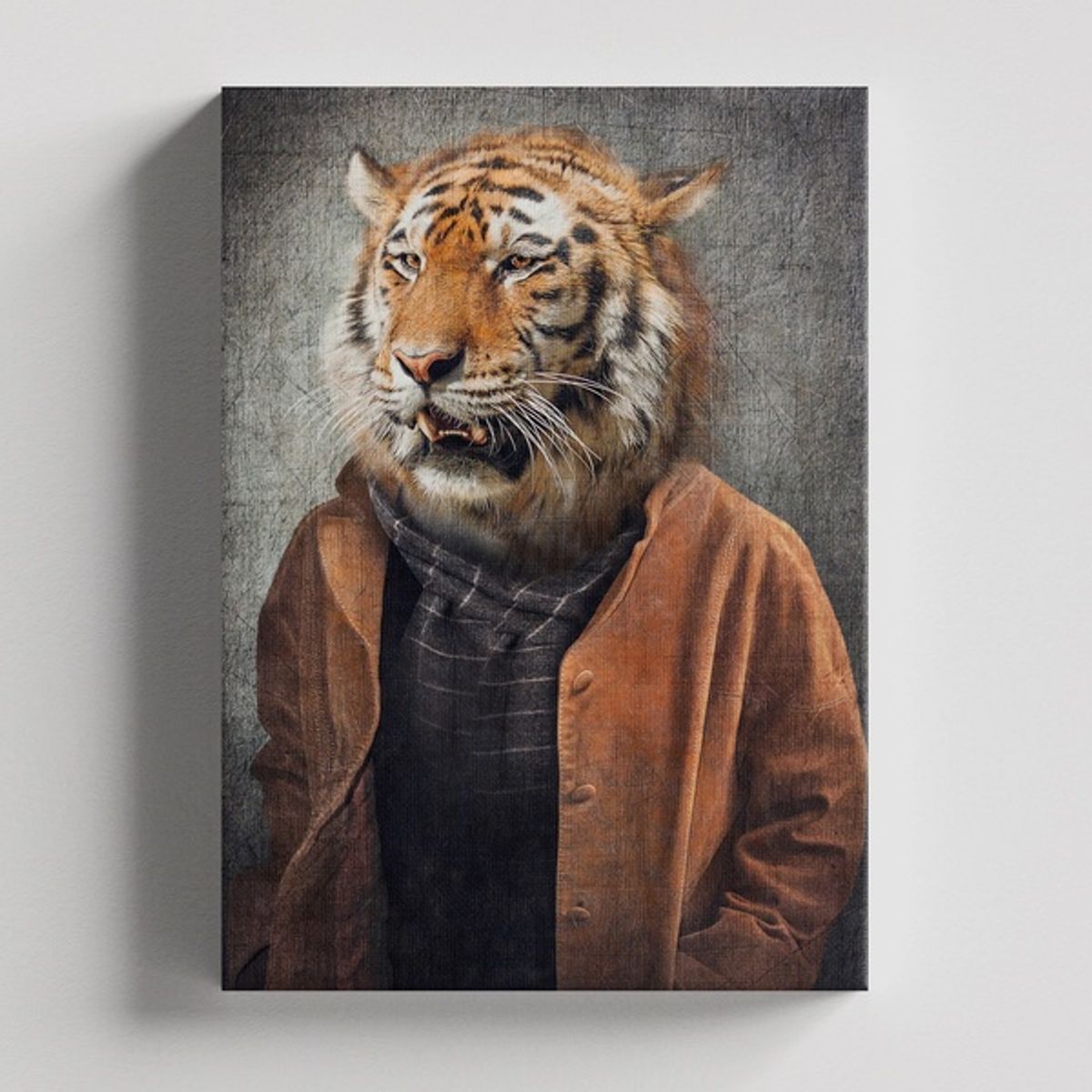 TAYRONA STORE - Cuadros Retablo Animales Tigres Colores 181 - 35x50cm