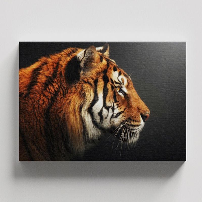 TAYRONA STORE - Cuadros Retablo Animales Tigres Colores 194 - 50x35cm