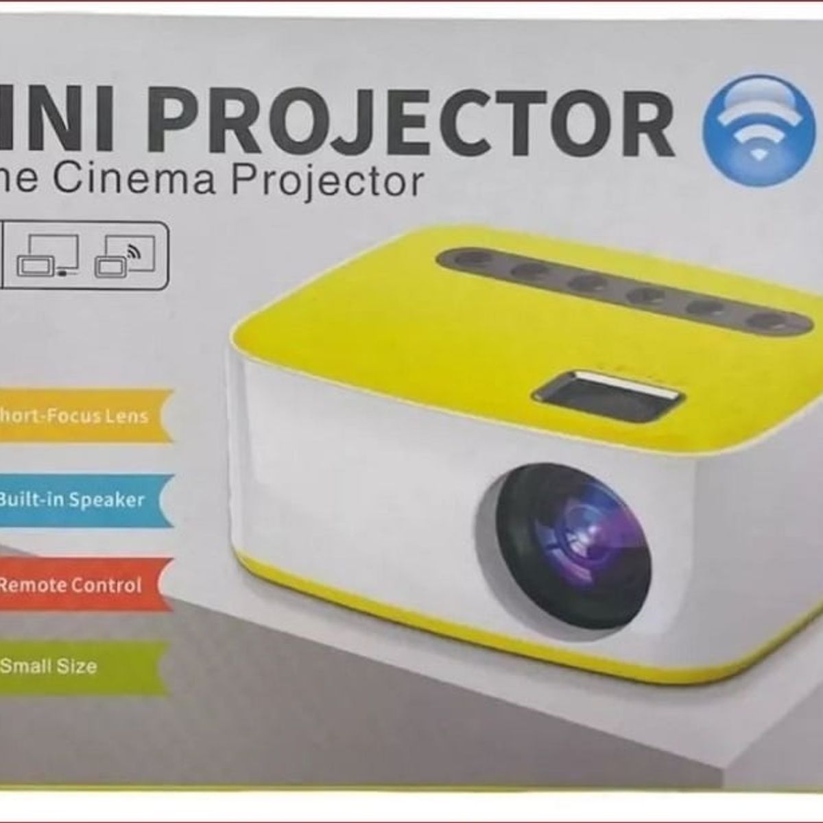 CHINA GLAZE - Mini Proyector LED Proyector De Video Portátil HD WIFI