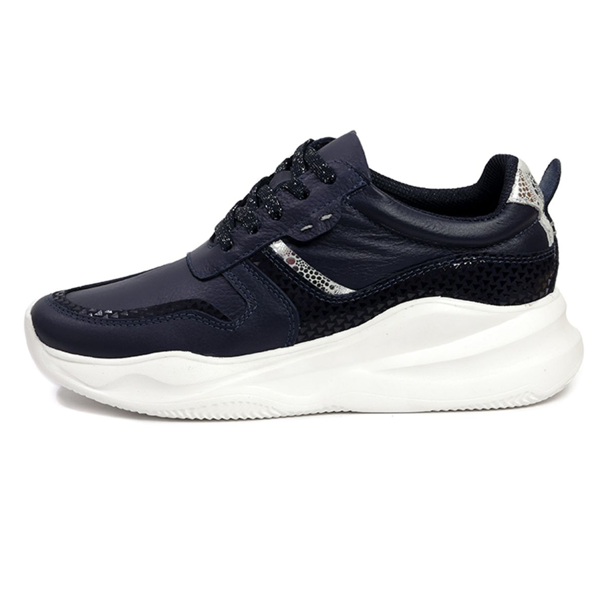 OCAI - Tenis Cuero Mujer Azul Ocai Maya 001