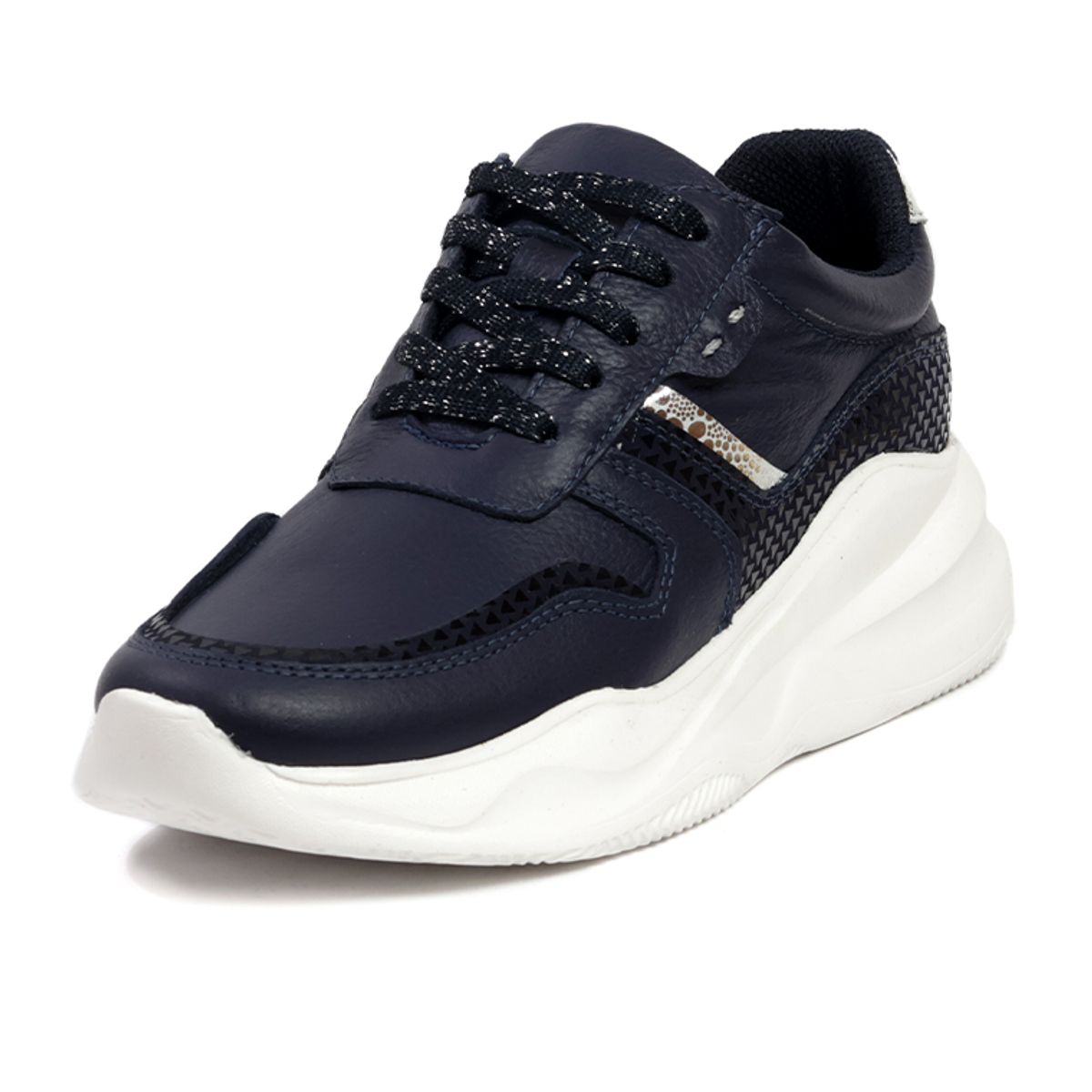 OCAI - Tenis Cuero Mujer Azul Ocai Maya 001