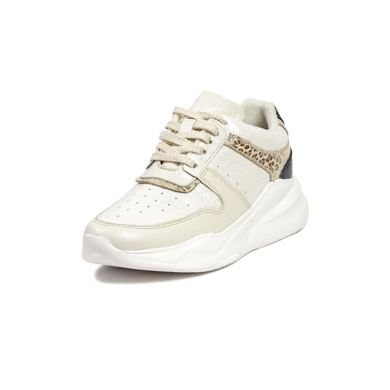 GENERICO - Tenis Cuero Mujer Beige Ocai Maya 001