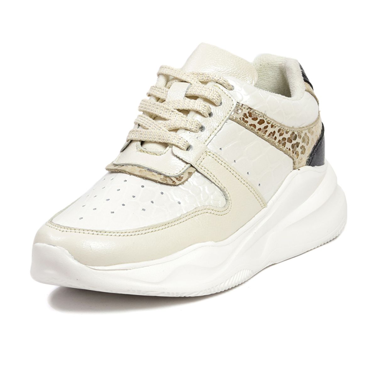 OCAI - Tenis Cuero Mujer Beige Ocai Maya 001