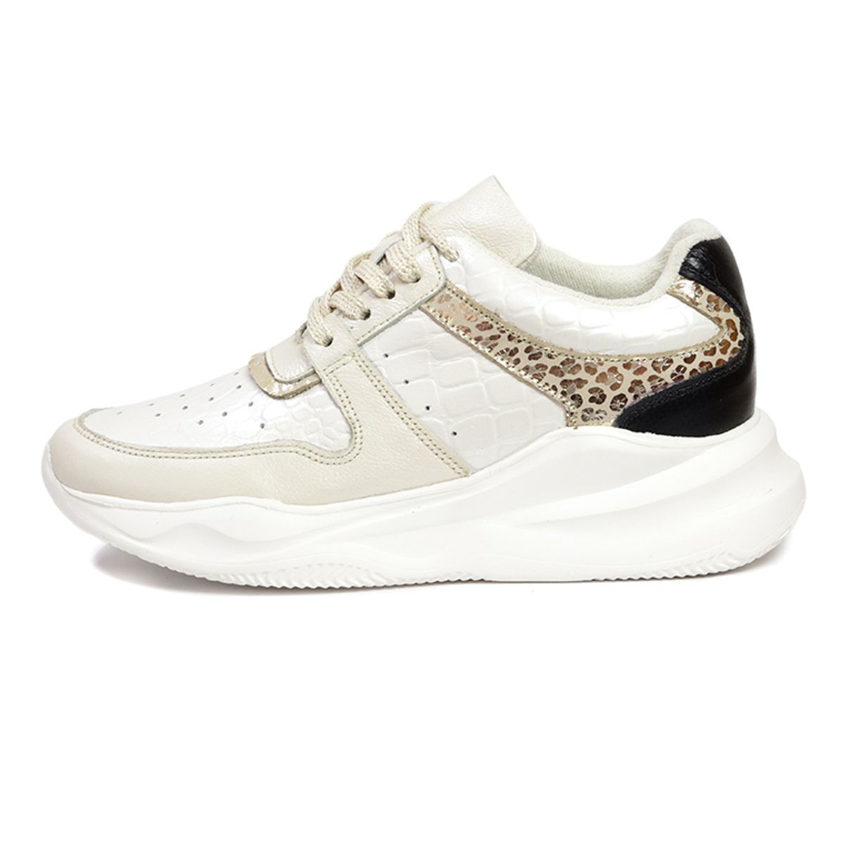 OCAI - Tenis Cuero Mujer Beige Ocai Maya 001