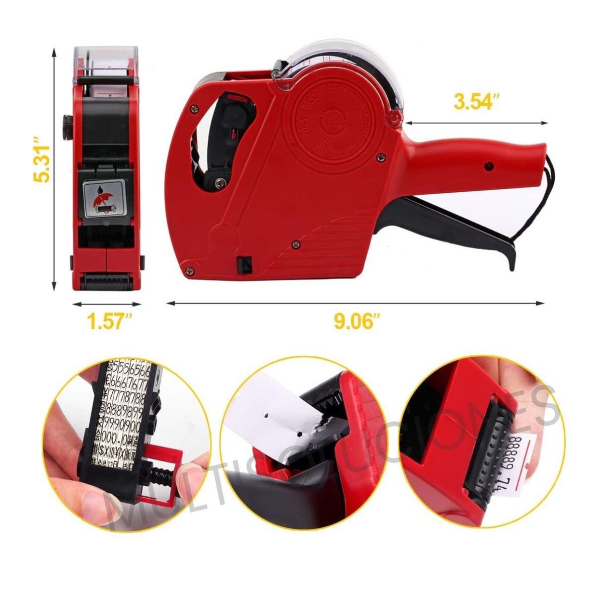 GENERICO - Etiquetadora De Precios MX5500 + 3 Rollos De Obsequio