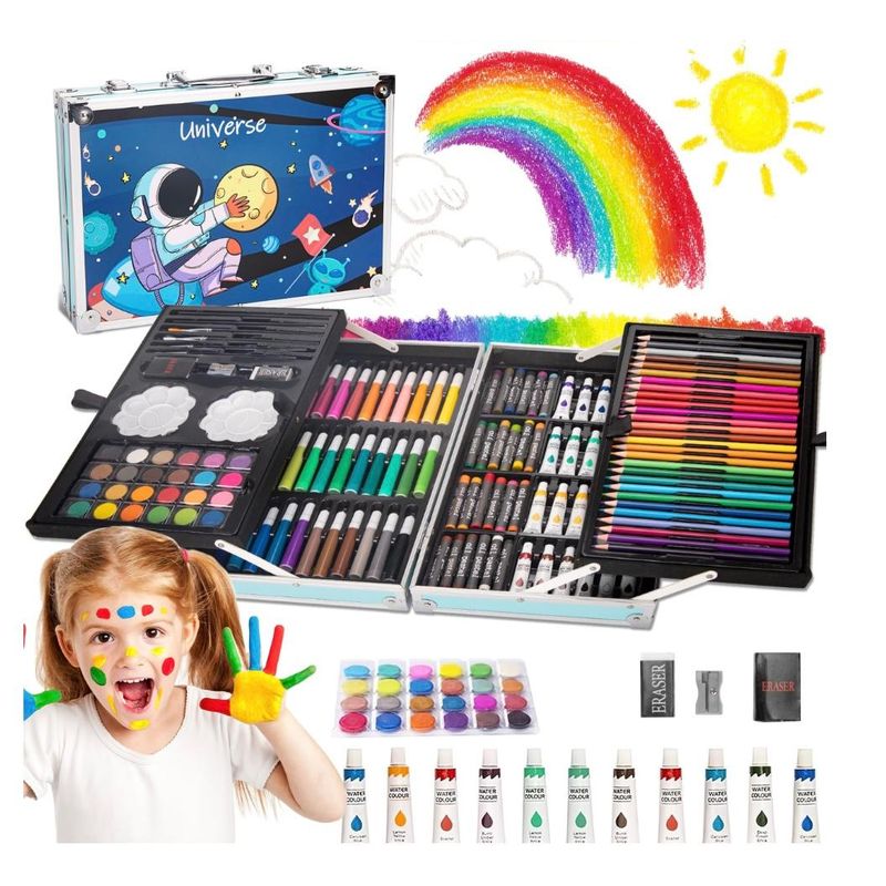 TV NOVEDADES - Set De Artes Profesional Para Niños Kit De Pintura 145 Pcs