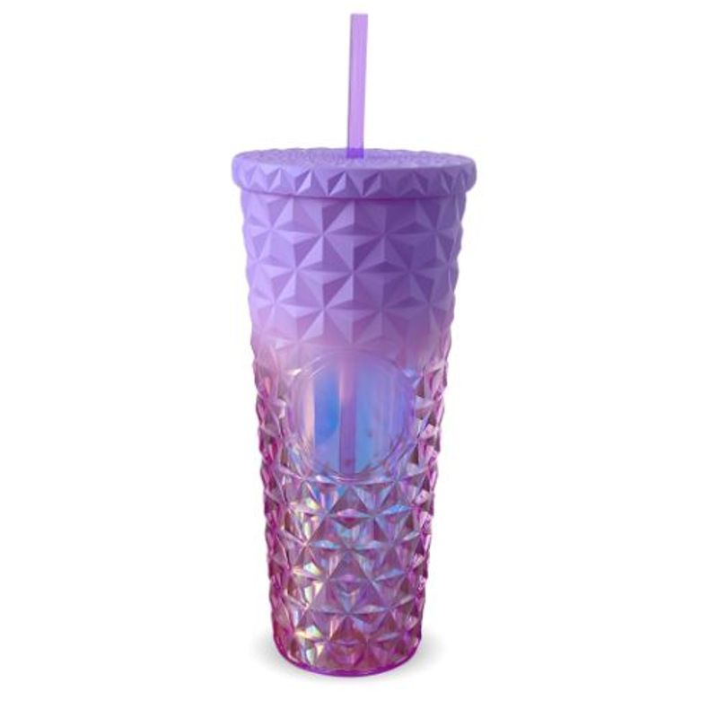 GENERICO - Termo tipo vaso con pitillo doble pared Tornasol