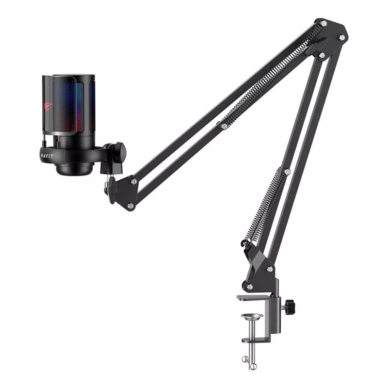 HAVIT - Kit De Grabacion Microfono Rgb De Condensador Hvit Gk50 Pro