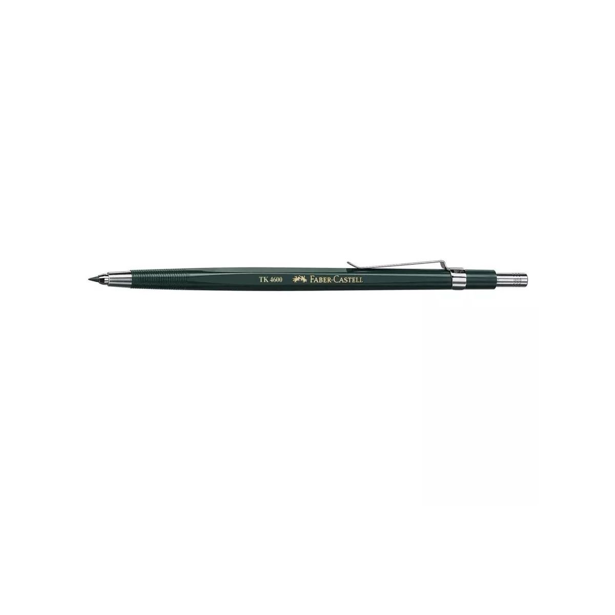 FABER CASTELL - Portaminas Faber Castell Tk 4600 Mina 2mm, Clip Y Afilaminas