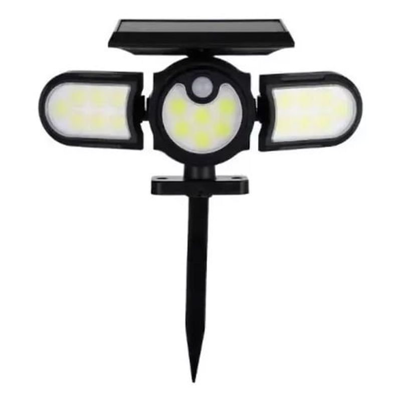 DANKI - Lampara Solar Sensor Movimiento Multiangulo Negra SH-1206B