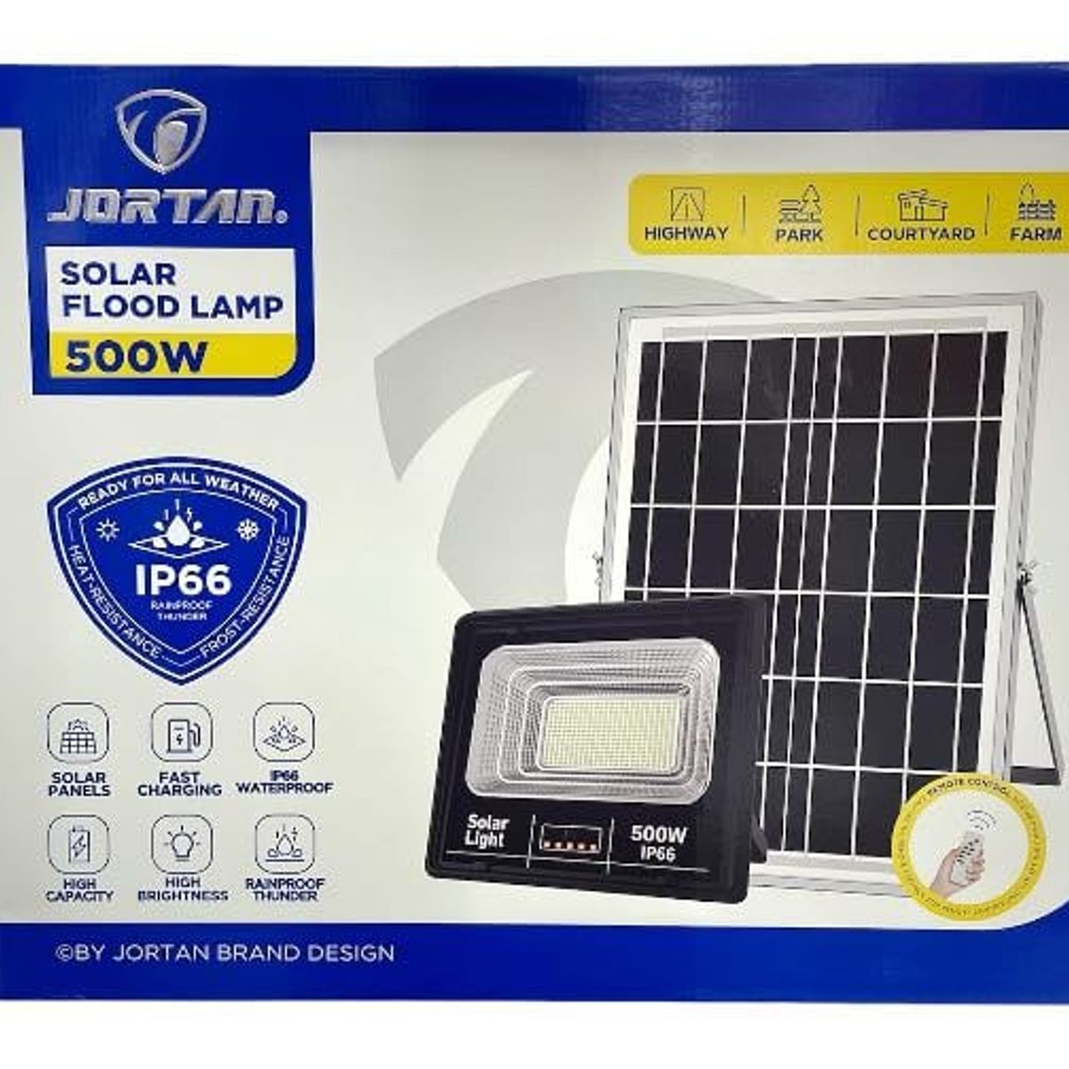 GENERICO - Reflector Panel Solar Led 500w Alta Potencia King Exterior