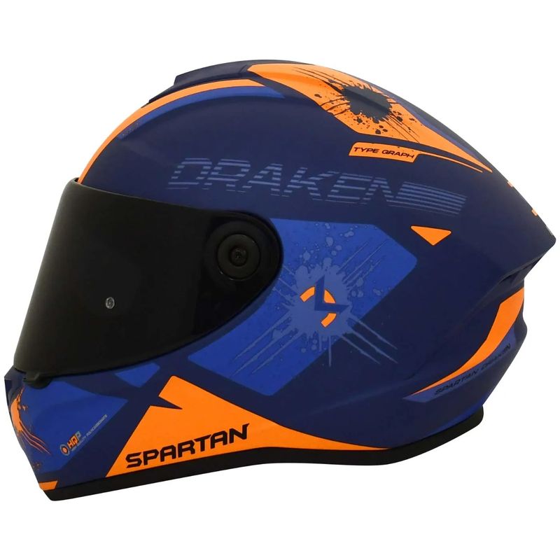 SPARTAN - CASCO MOTO SPARTAN DRAKEN CERTIFICADO TYPE AZUL MATE TALLA M