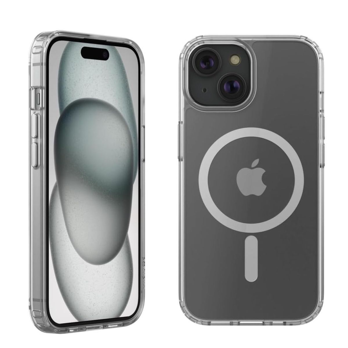 GENERICO - Estuche De Carga Magsafe Para iPhone 15 Plus - Transparente