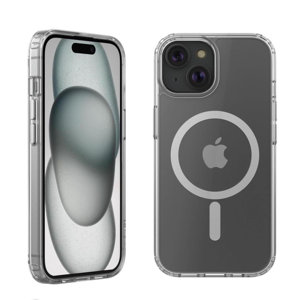 GENERICO - Estuche De Carga Magsafe Para iPhone 15 Plus - Transparente