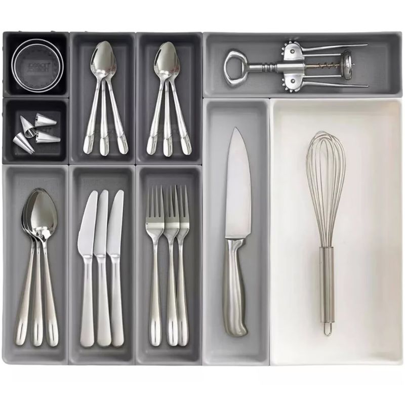 ONE PIXEL - Organizador Multiuso Cajon 10 Espacios Cubiertos Utensilios Hogar
