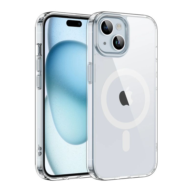 GENERICO - Estuche De Carga Magsafe Para Iphone 15 - Transparente